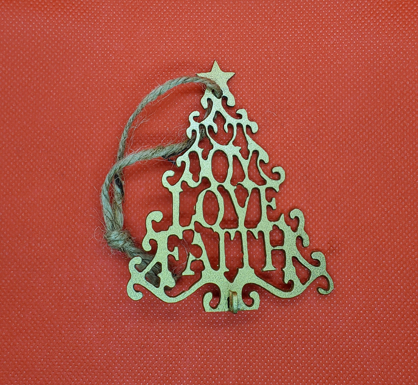 Joy Love Faith Ornament