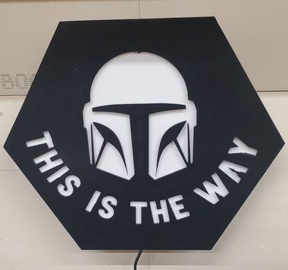 Metal Décor Hexagon Sign