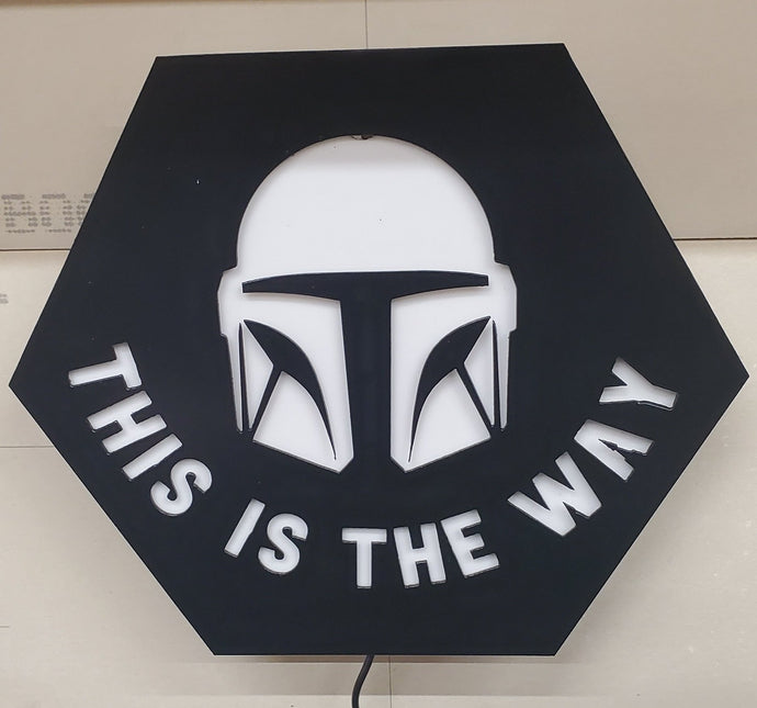Metal Décor Hexagon Sign